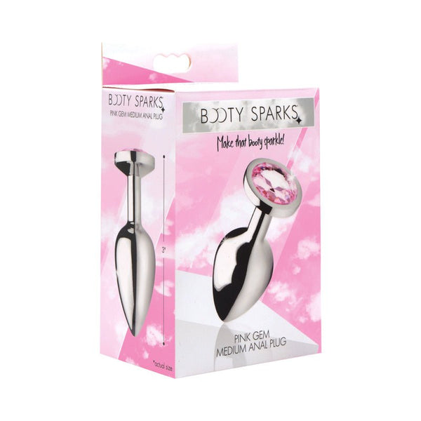 Booty Sparks Pink Gem Anal Plug M - Royal Sins