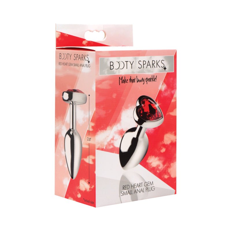 Booty Sparks Red Heart Gem Anal Plug S - Royal Sins