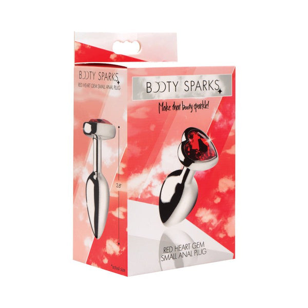 Booty Sparks Red Heart Gem Anal Plug S - Royal Sins
