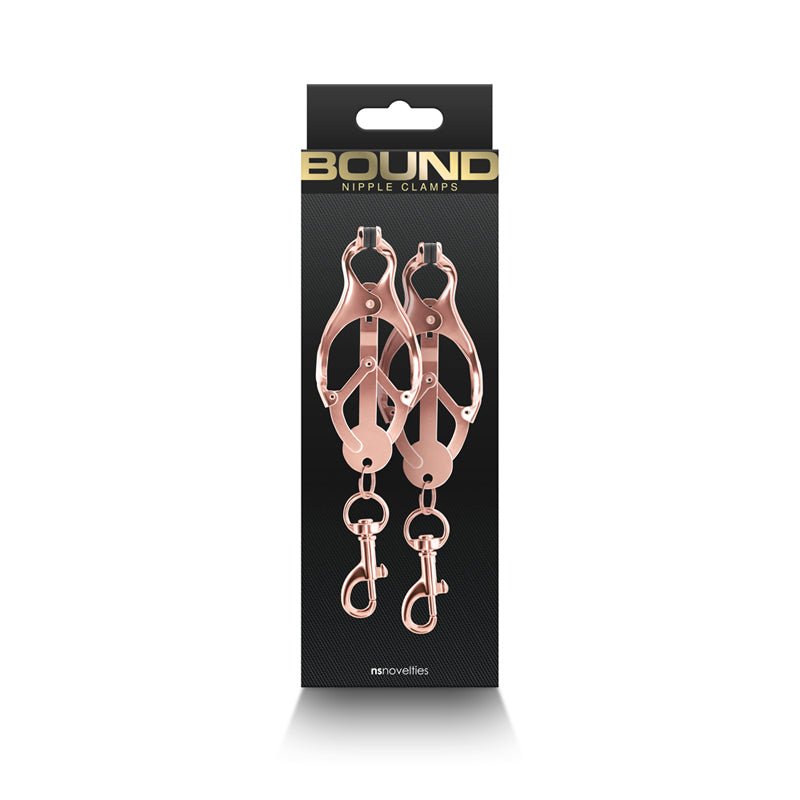 Bound Nipple Clamps C3 Rose Gold - Royal Sins