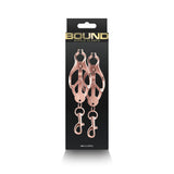Bound Nipple Clamps C3 Rose Gold - Royal Sins