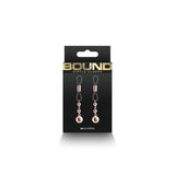 Bound Nipple Clamps D1 Rose Gold - Royal Sins