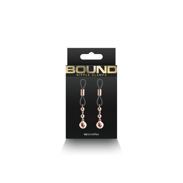 Bound Nipple Clamps D1 Rose Gold - Royal Sins