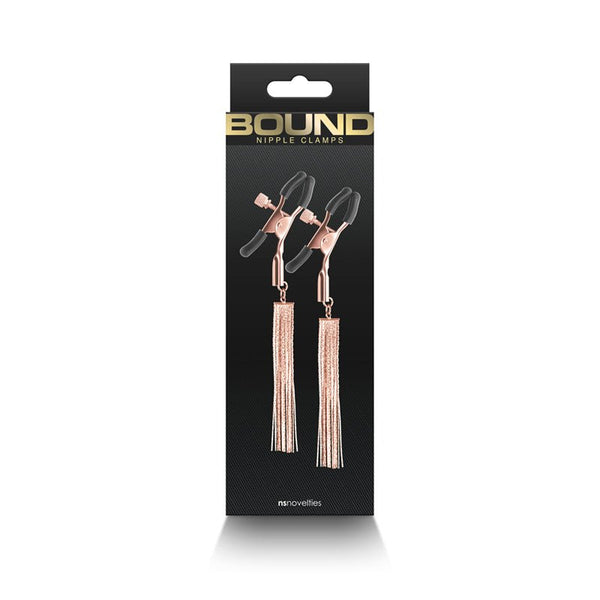 Bound Nipple Clamps D2 Rose Gold - Royal Sins