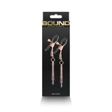 Bound Nipple Clamps D3 Rose Gold - Royal Sins