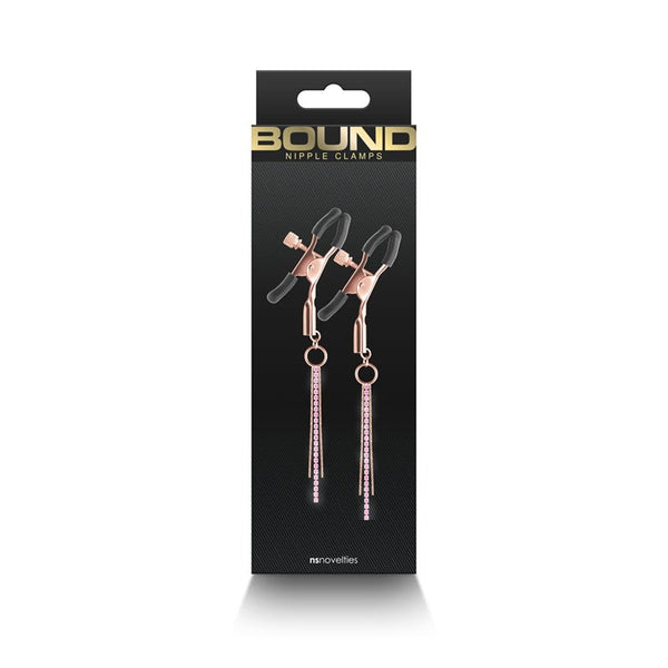 Bound Nipple Clamps D3 Rose Gold - Royal Sins