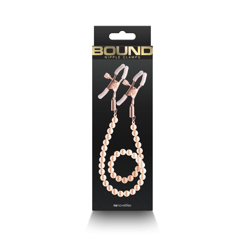 Bound Nipple Clamps DC1 Rose Gold - Royal Sins