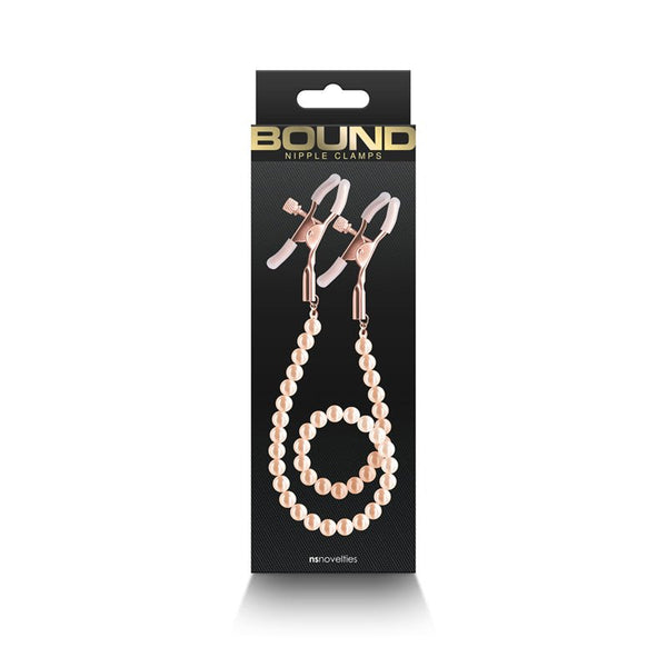 Bound Nipple Clamps DC1 Rose Gold - Royal Sins