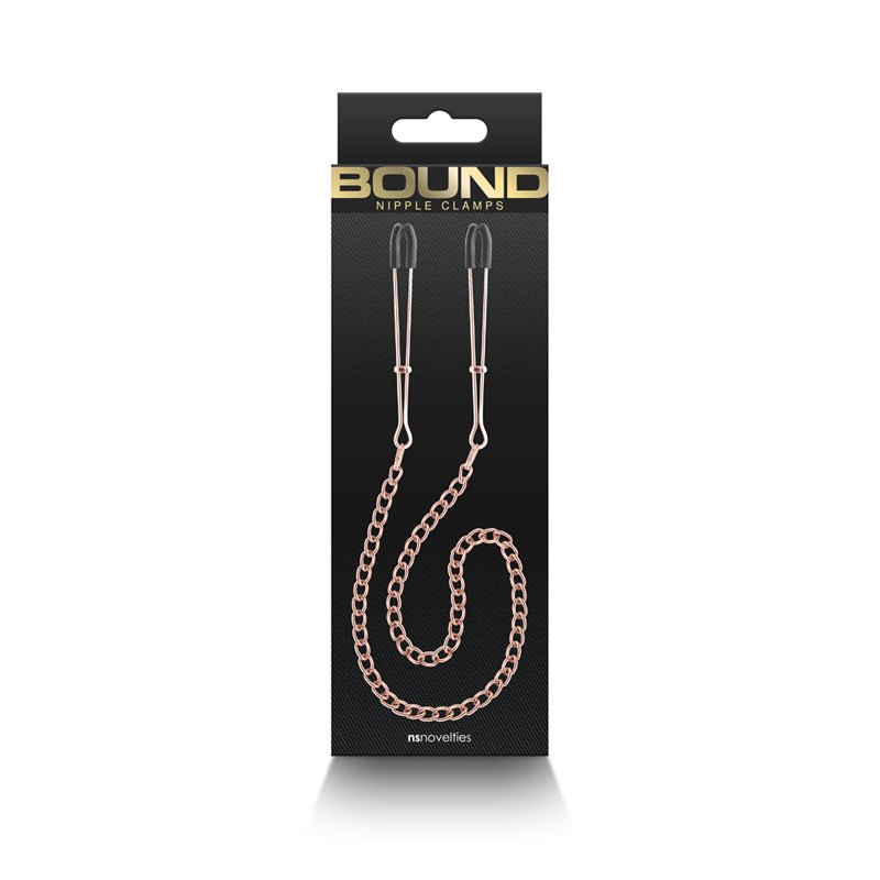 Bound Nipple Clamps DC3 Rose Gold - Royal Sins