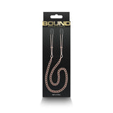 Bound Nipple Clamps DC3 Rose Gold - Royal Sins