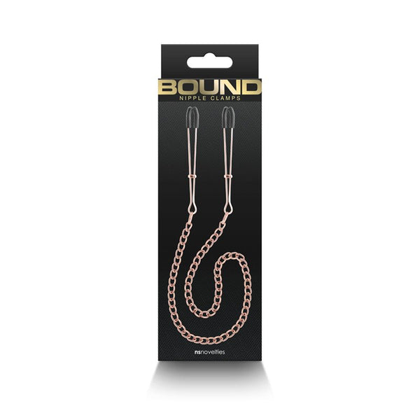 Bound Nipple Clamps DC3 Rose Gold - Royal Sins