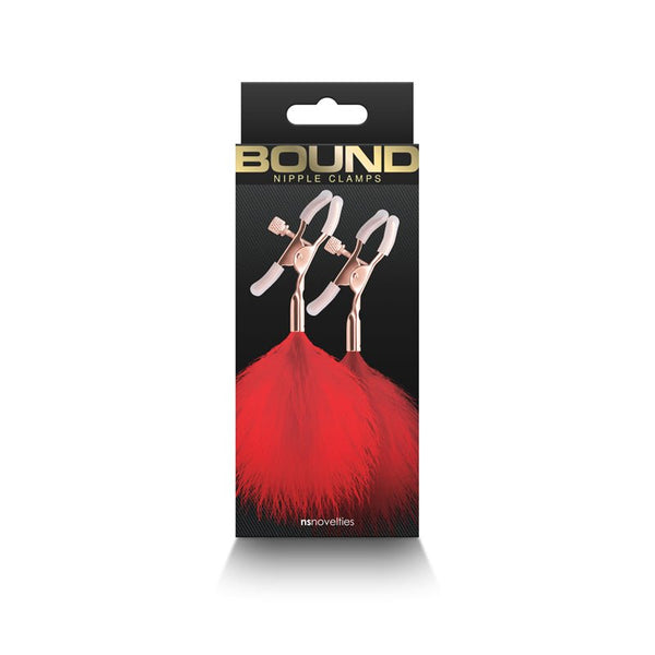 Bound Nipple Clamps F1 Red - Royal Sins
