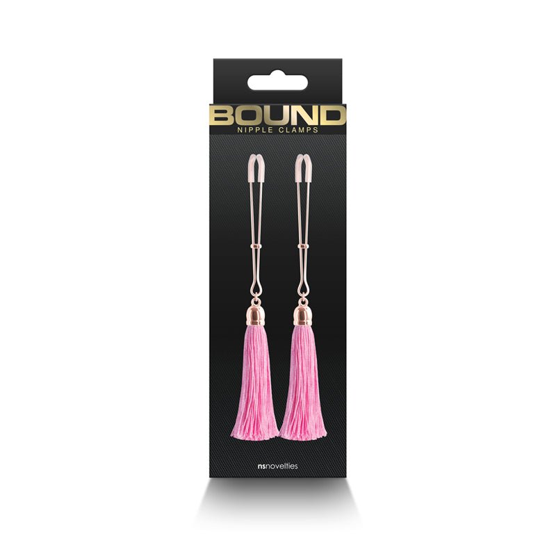 Bound Nipple Clamps T1 Pink - Royal Sins