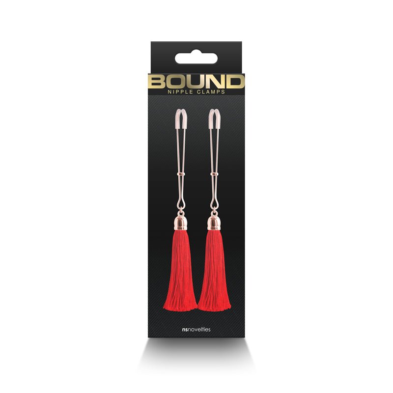 Bound Nipple Clamps T1 Red - Royal Sins
