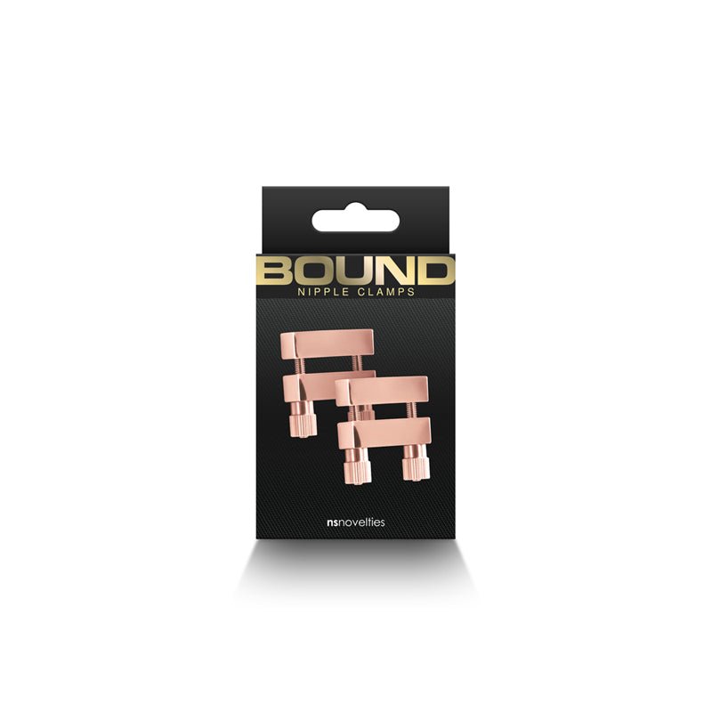 Bound Nipple Clamps V1 Rose Gold - Royal Sins
