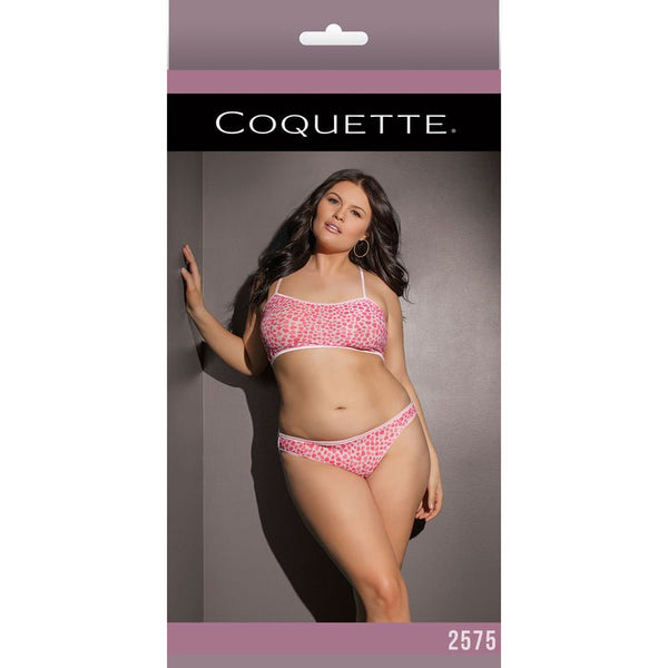 Bra Set Pink/White XL - Royal Sins