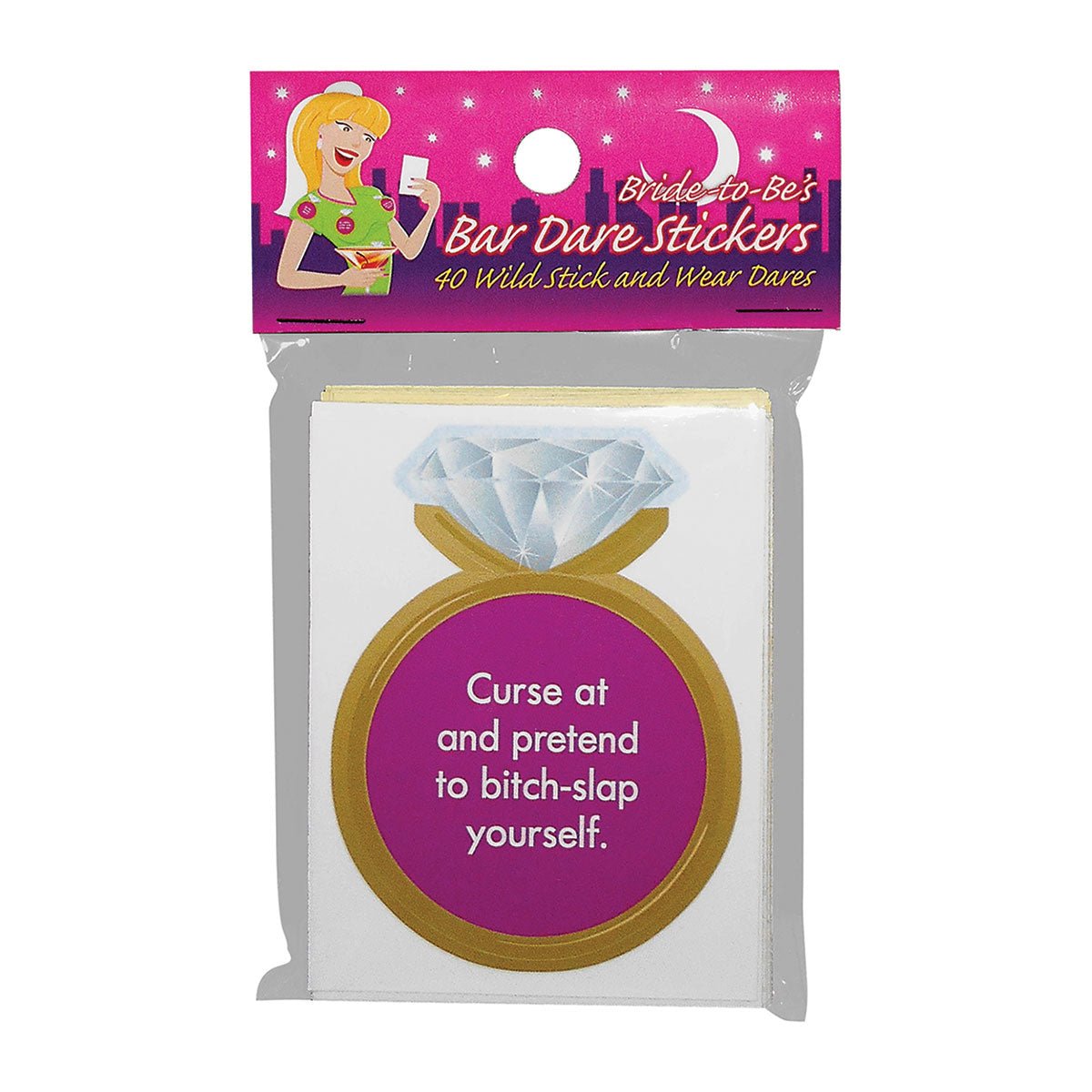 Bride - to - Be's Bar Dare Stickers - Royal Sins