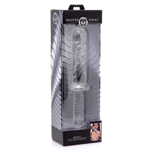 Brutus Glass Dildo Thruster - Royal Sins