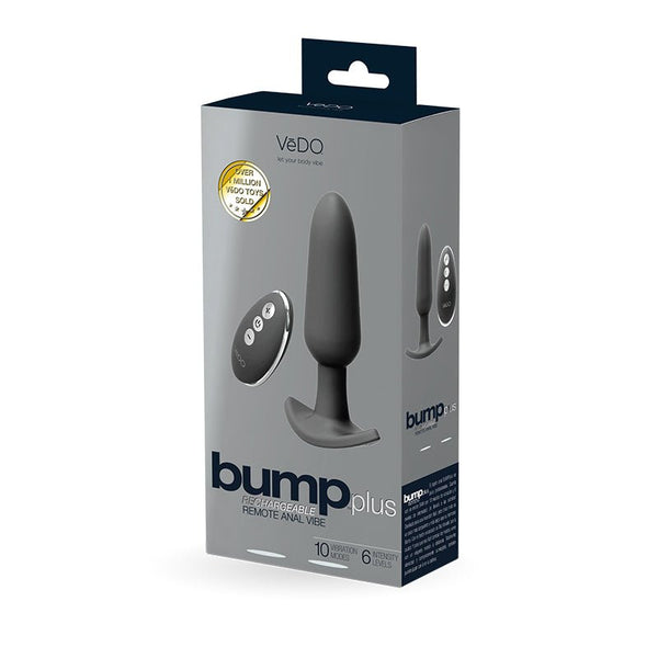 Bump Plus Rechargeable Remote Control Anal Vibe Black - Royal Sins