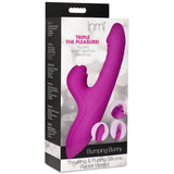 Bumping Bunny Thrusting & Pulsing Silicone Rabbit Vibrator - Royal Sins