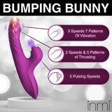 Bumping Bunny Thrusting & Pulsing Silicone Rabbit Vibrator - Royal Sins