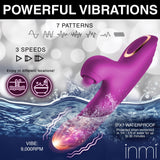 Bumping Bunny Thrusting & Pulsing Silicone Rabbit Vibrator - Royal Sins