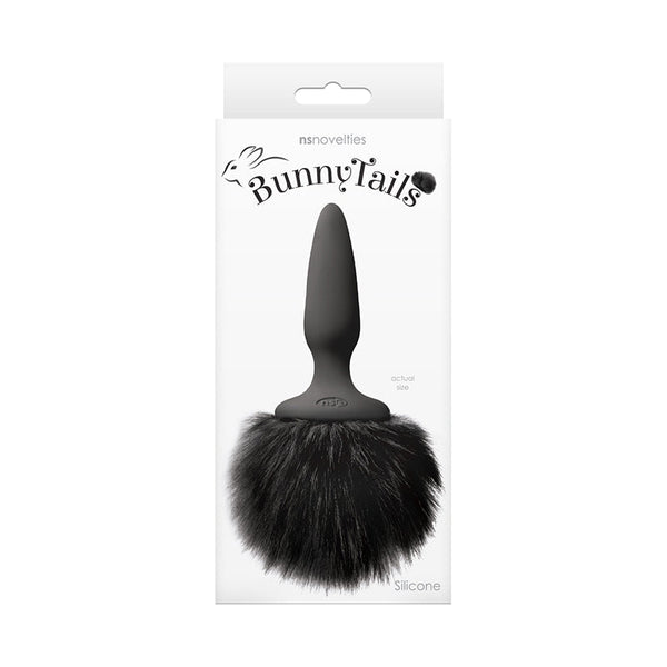Bunny Tails Plug Mini Black Fur - Royal Sins
