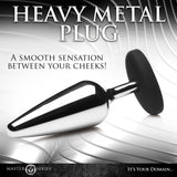 Butt Slut Metal & Silicone Butt Plug - Royal Sins