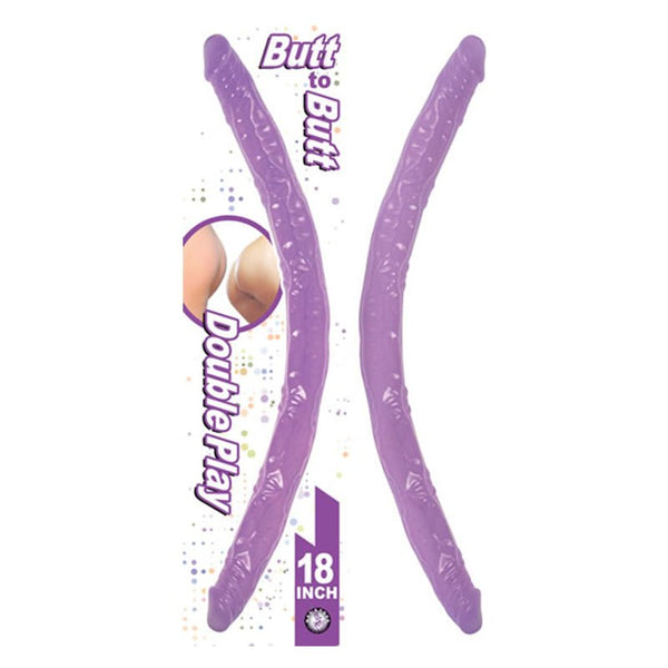 Butt To Butt Double Play Dong 18in Lavender - Royal Sins
