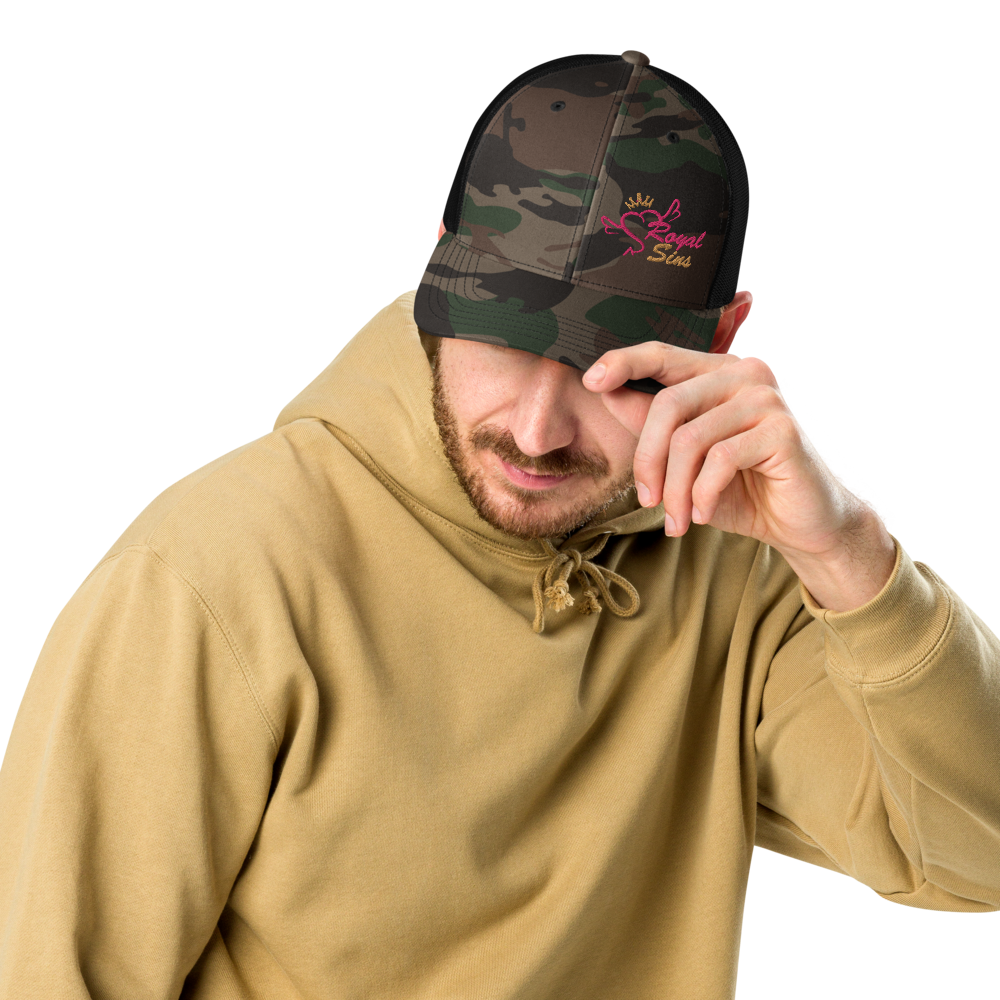 Royal Sins Camouflage Trucker Hat