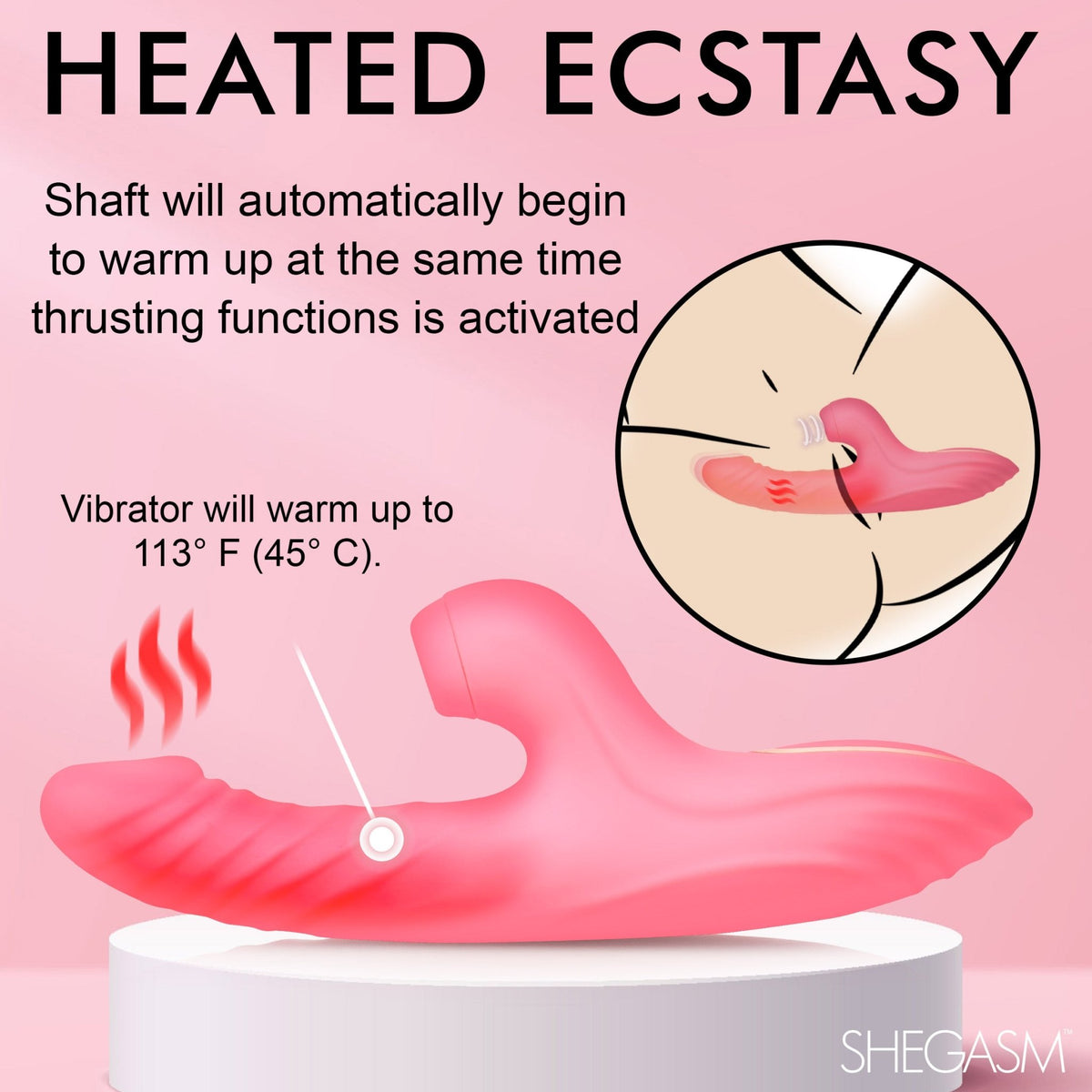 Candy - Thrust Silicone Thrusting and Sucking Rabbit Vibrator - Royal Sins