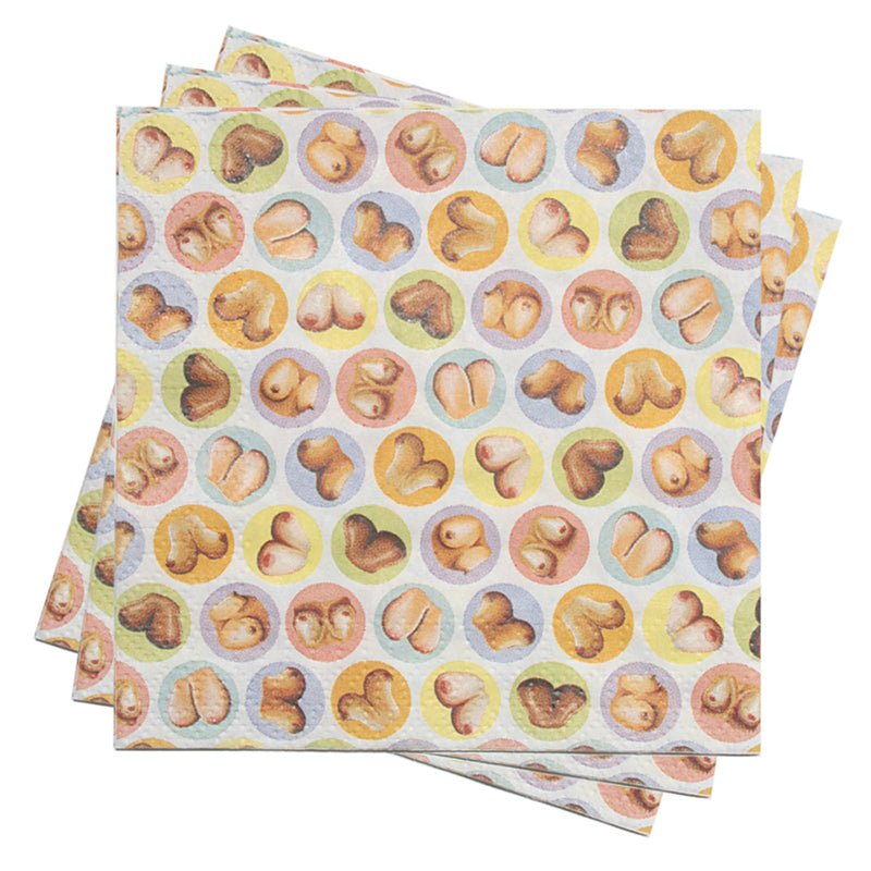 Candyprints Dirty Napkins: Boob Napkins - Royal Sins