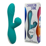 Caribbean Shine Pulsing Dual Stimulator - Blue - Royal Sins