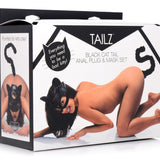 Cat Tail Anal Plug and Mask Set - Royal Sins