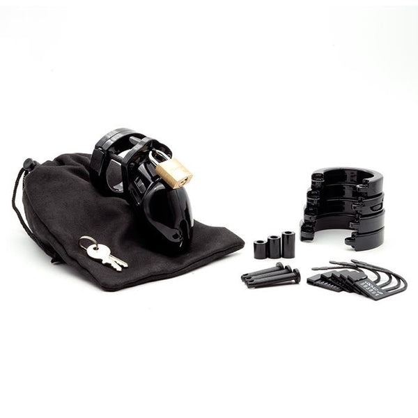 CB6000S Black Chastity Cage Kit - Royal Sins