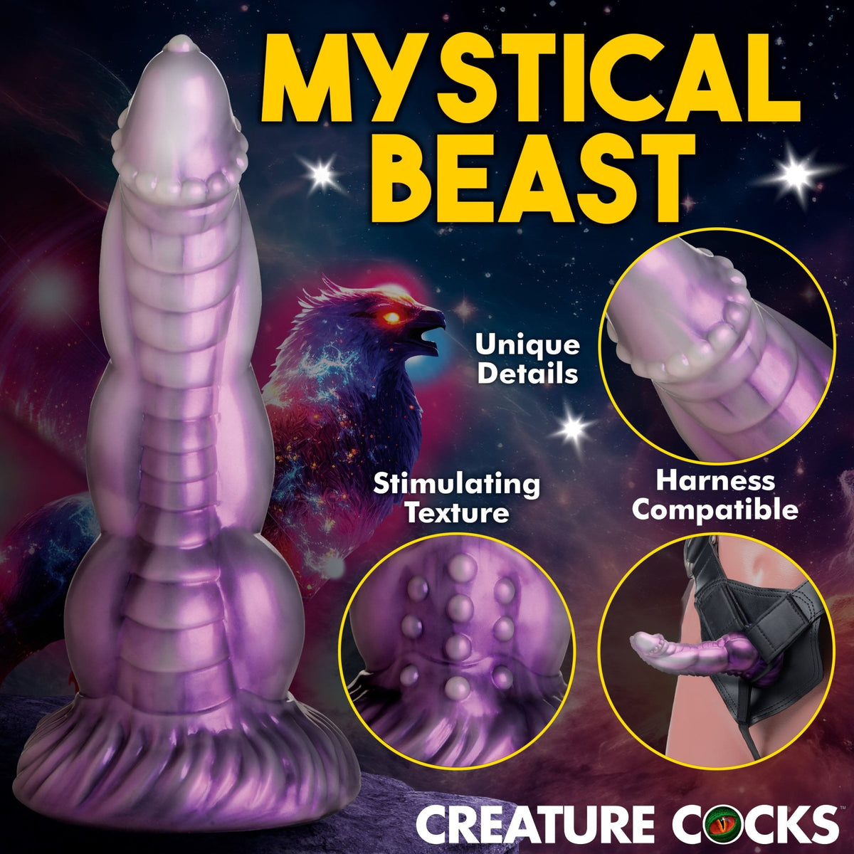 Celestial Cock Silicone Dildo - Royal Sins