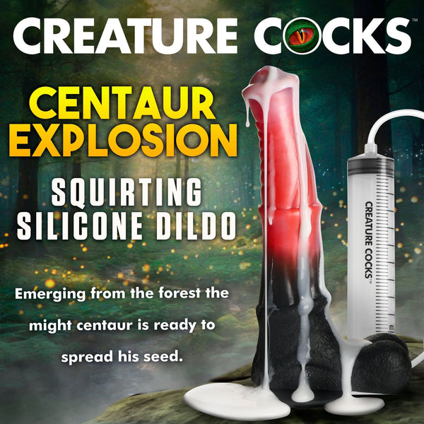 Centaur Explosion Squirting Silicone Dildo - Royal Sins