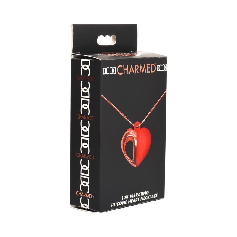 Charmed 10X Vibrating Silicone Heart Necklace - Royal Sins