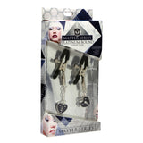 Charmed Heart Padlock Nipple Clamps - Royal Sins