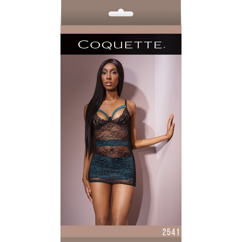 Chemise Teal/Black S - Royal Sins