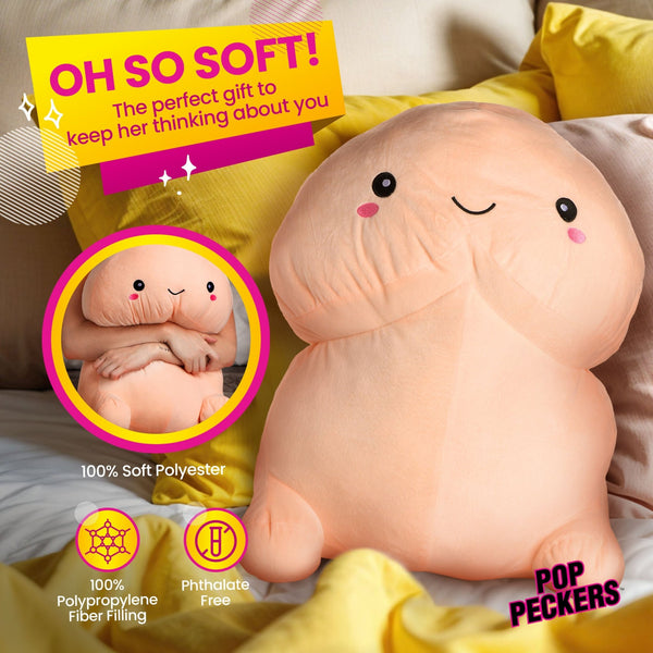 Chibi Happy Peckers Pillow - Large - Royal Sins