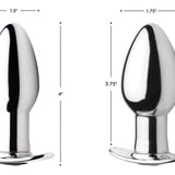 Chrome Blast 7X Rechargeable Butt Plug with Remote Control - Large - Royal Sins