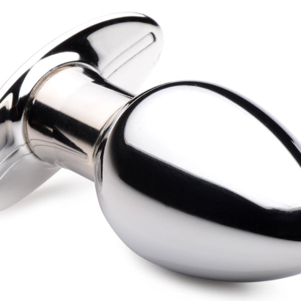 Chrome Blast 7X Rechargeable Butt Plug with Remote Control - Large - Royal Sins