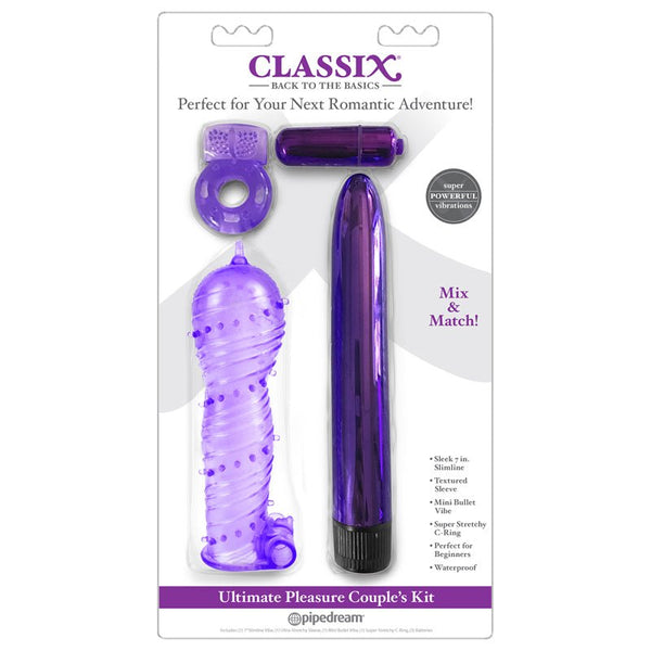 Classix 4 - Piece Ultimate Pleasure Couple's Kit Purple - Royal Sins