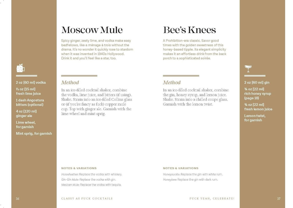 Classy as Fuck Cocktails - Royal Sins