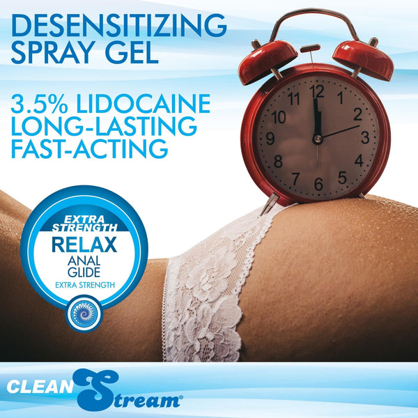 Clean Stream Relax Desensitizing Anal Lube 17 oz - Royal Sins