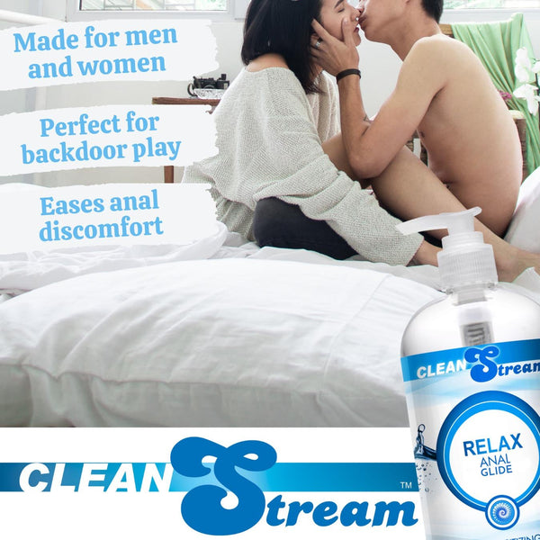 Clean Stream Relax Desensitizing Anal Lube 17 oz - Royal Sins