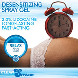 CleanStream Relax Desensitizing Anal Lube with Injector Kit - 4 oz - Royal Sins