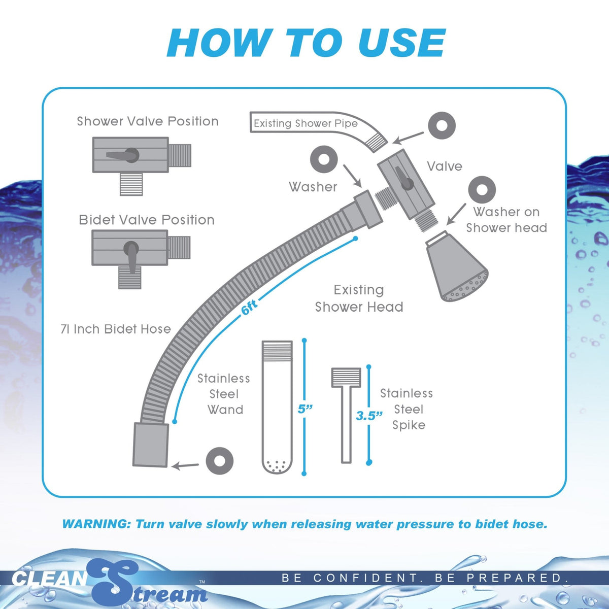 CleanStream Shower Enema System - Royal Sins