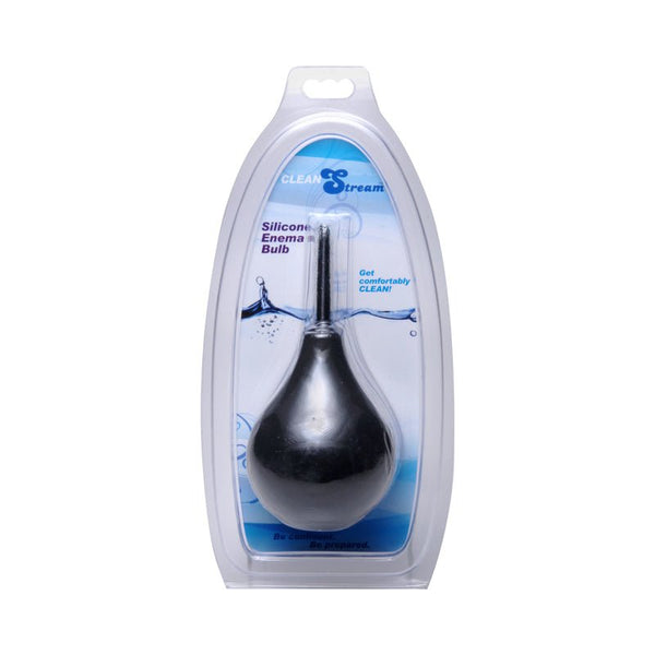 CleanStream Thin Tipped Enema Bulb Black - Royal Sins